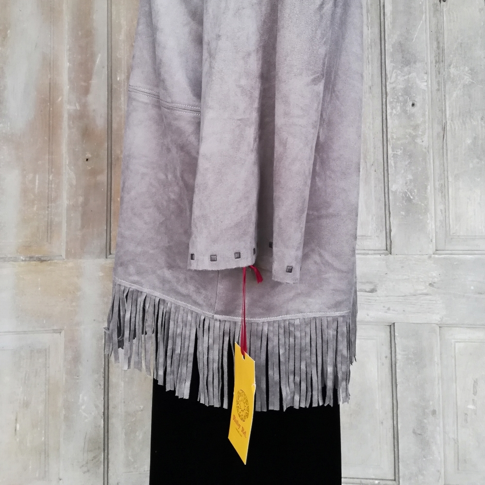 Ruby Rd. Taupe Fringe Jacket - Picture 8 of 8